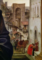 Altarpiece Nerli, detail brány San Frediano ve Florencii, 1494 detail panelu z 58333