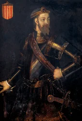 Portrét Ramona (Raymonda) Borella I (972-1017), hraběte z Barcelony, ​​Gerona a Ausona