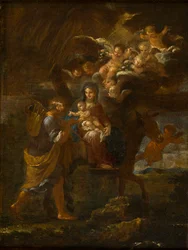 Útěk do Egypta, cca 1643-94 (olej na plátně)