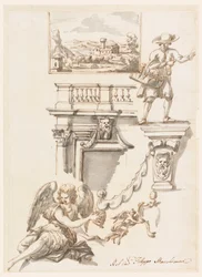 Kresba, architektura a figurální studie, 1750-90