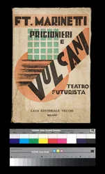 Futurismus: obálka "" Vězni a sopky "" 1927 (rytina)