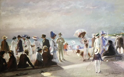 Plážová scéna; Scene de Plage