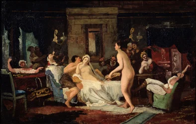 Oslava v předvečer svatby v lázni, 1885