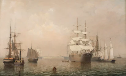 Obchodníci u Bostonského přístavu, 1863