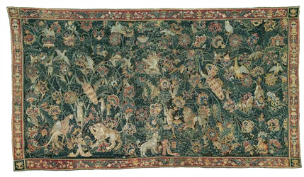 Velký list zeleň se zvířaty a ptáky, 1525-50