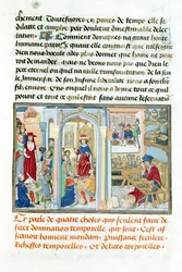 Ms 240 fol.247 Slovní věci, z knihy Le Miroir dHumilite od Jeana de Gerson (1363-1429) 1462