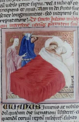 Paní Gen 1111 Page z Legenda Aurea, Bruggy, kolem 1400-10