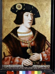 Portrét Karla V. (1500-1558), německého císaře. Vlámská škola 16. století