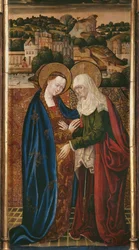Triptych, Visitation, centrální panel (viz také 345910, 345911)
