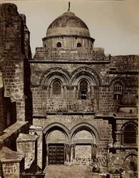 Album Palestine 1887: bazilika Božího hrobu v Jeruzalémě
