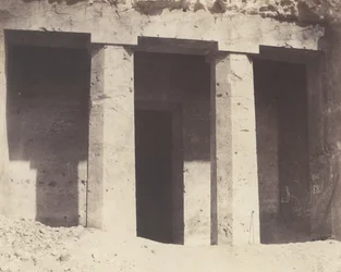 Béni-Haçan, Hypogean Architecture - Tomb of Amonei, 1851-52, tištěno 1853-54.