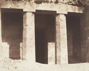 Beni Haçan, Hypogean Architecture, Tomb of Amonei, 1851-52.
