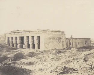 Dendera Tentyris, Athorův chrám - Celkový pohled, 1851-52, tištěno 1853-54.