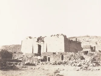 Kalabcheh Talmis, Ruiny chrámu - Fasáda a ohradní zeď, 1851-52, tištěno 1853-54.