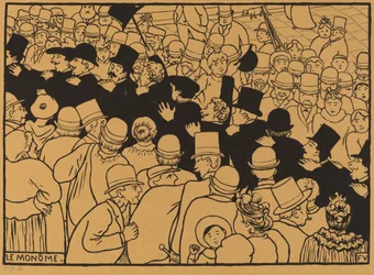Le Monôme Průvod ulicemi v jediném souboru, 1893.