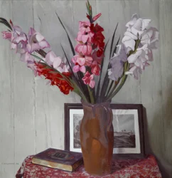 Zátiší s gladiolami