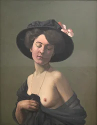 „Mladá žena v černém klobouku“, 1908