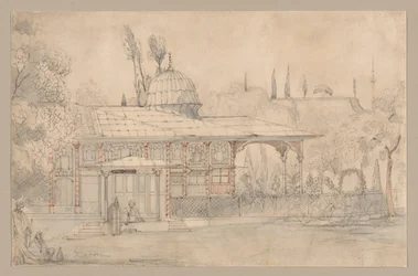 Pavilon u mešity, 1800.