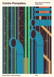 Centre Pompidou – Paříž, 2020 (digitální)