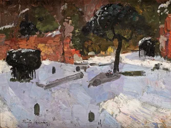 Hřbitov ve Warmondu, 1907
