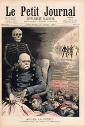 Po večírku: Narozeniny prince z Bismarcku, z „Le Petit Journal“, 14. dubna 1895