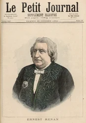 Ernest Renan, z „Le Petit Journal“, 22. října 1892