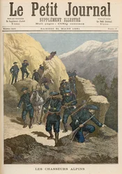 Horští pěšáci, z „Le Petit Journal“, 21. března 1891