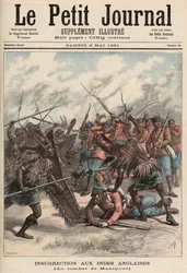 Bitva o Manipur, z „Le Petit Journal“, 2. května 1891 (barevná rytina)