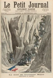 Smrt poručíka Bujona: Objev jeho těla, z „Le Petit Journal“, 12. září 1891