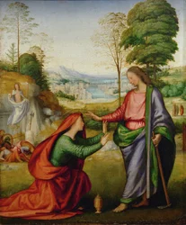 Noli me tangere - Svatá Marie Magdaléna se setkává s Kristem po jeho zmrtvýchvstání...