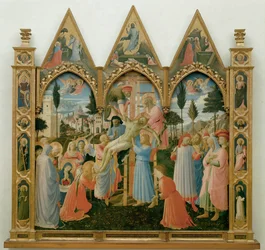 A Lorenzo Monaco: Sesazení z oltáře Nejsvětější Trojice