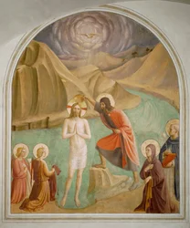 Cella 24: Křtěný Kristus (freska)