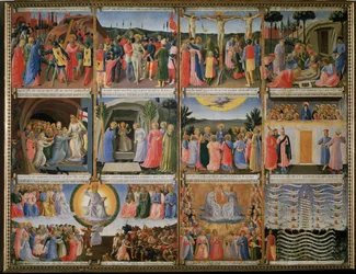 Historie života Krista - Tempera na dřevě