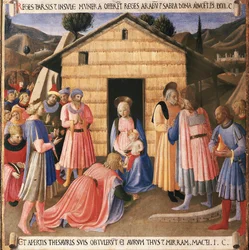 Život Kristův: Klanění mágů, Armadio degli Argenti. (Tempera na dřevě