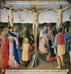 Ukřižování. Život Kristův, Armadio degli Argenti. (Tempera na dřevě