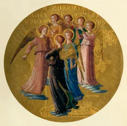 Skupina andělů, 15. století, kolem roku 1909