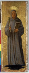 Sv. Bernard z Clairvaux, kolem 1435-40 (tempera na topolovém dřevě)