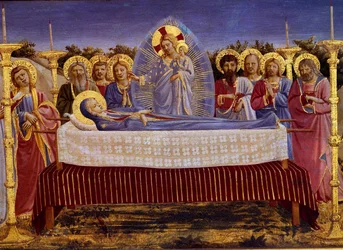 The Death of the Virgin, detail, c.1435 tempera na panelu detail of 78968