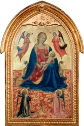 Panna a dítě s anděly, c1425