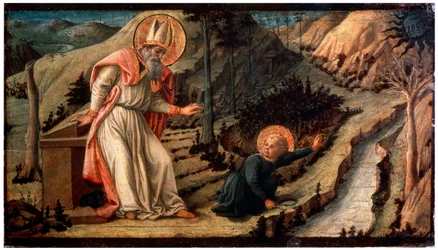 Vidění svatého Augustina, mezi 1452 a 1465.