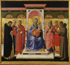 Oltář svaté konverzace Annalena, asi 1435.