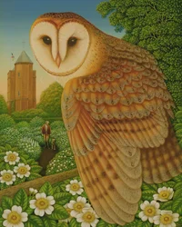 Bílá zahrada, 1997 (olej a tempera na panelu)