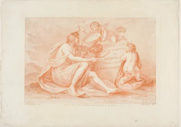 Frontispis z Ciprianiho knihy "Rudiments of Drawing" (Základy kreslení)