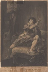 Pan Kemble v postavě krále Richarda Třetího – „Richard III“, V. dějství, V. scéna