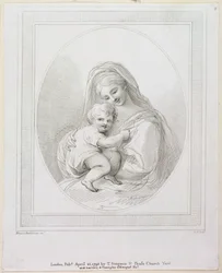 Panna a dítě, ryl Luigi Schiavonetti (1765-1810) 1793 (rytina)