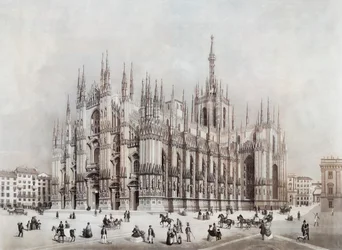 Duomo, neboli katedrála, Milán, Itálie