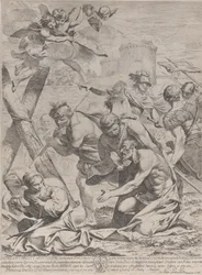Svatý Ondřej se modlí před krucifixem, 1640-70.