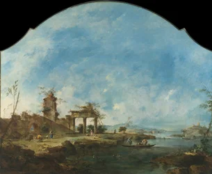 Fantastická krajina, ca. 1765.