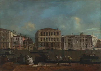 Benátky. Canal Grande s Palazzo Pesaro, 1755-1760