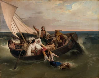 Loď s řeckými uprchlíky, 1834.
